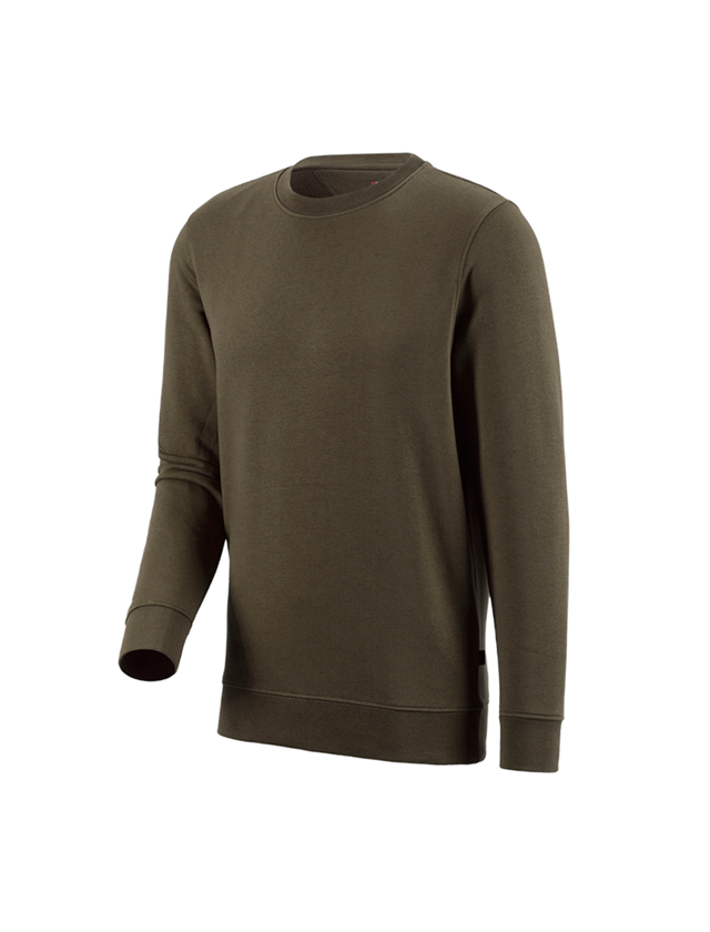 Tømrer / Snedker: e.s. Sweatshirt poly cotton + oliven 1