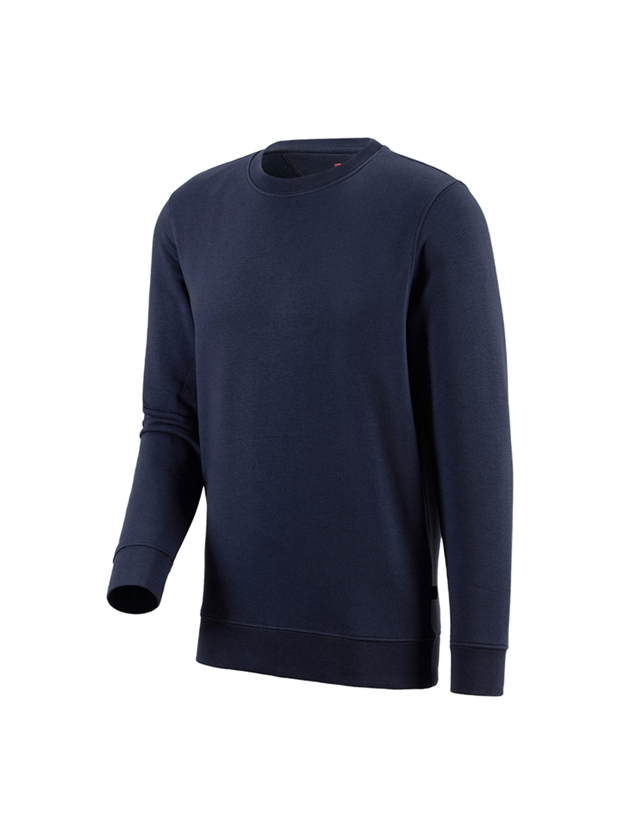 T-Shirts, Pullover & Skjorter: e.s. Sweatshirt poly cotton + mørkeblå 2
