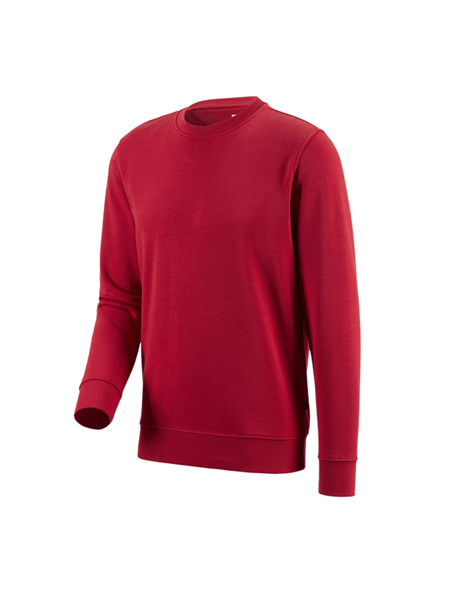 Gardening / Forestry / Farming: e.s. Sweatshirt poly cotton + red