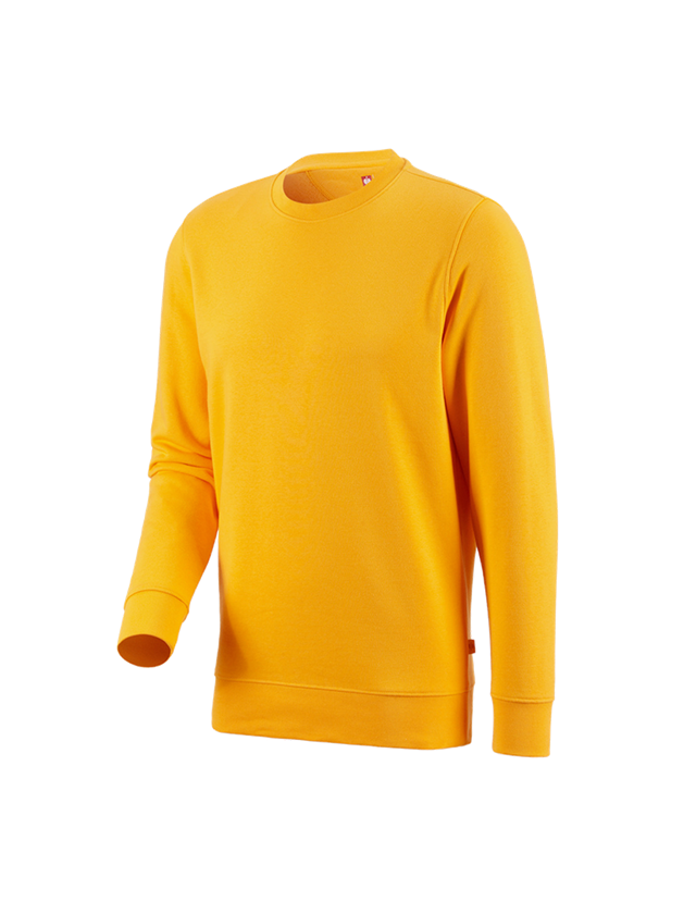 T-Shirts, Pullover & Skjorter: e.s. Sweatshirt poly cotton + gul