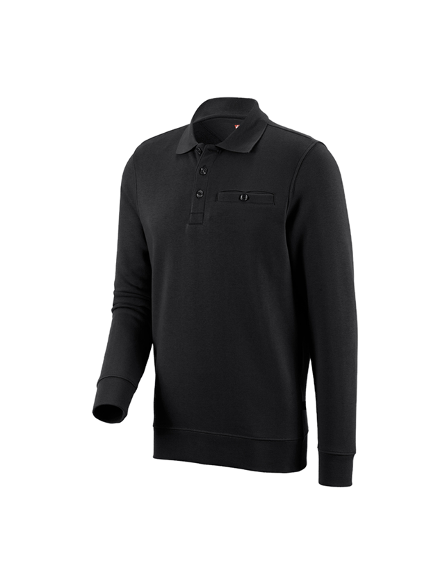 T-Shirts, Pullover & Skjorter: e.s. Sweatshirt poly cotton Pocket + sort 1
