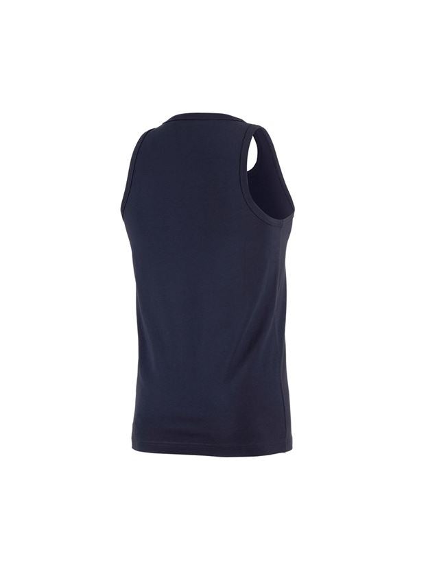 T-Shirts, Pullover & Skjorter: e.s. Athletic-Shirt cotton + mørkeblå 1