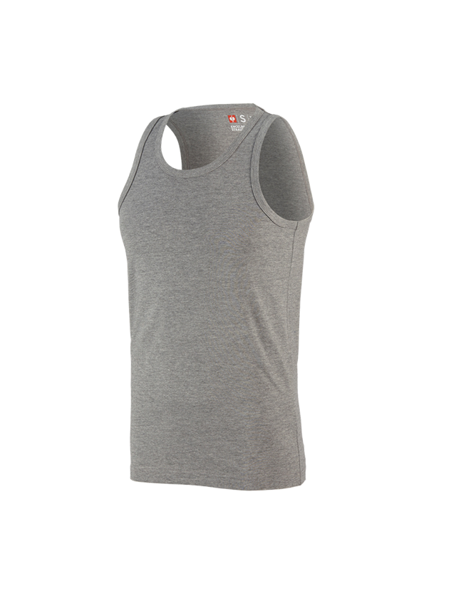 T-Shirts, Pullover & Skjorter: e.s. Athletic-Shirt cotton + gråmeleret