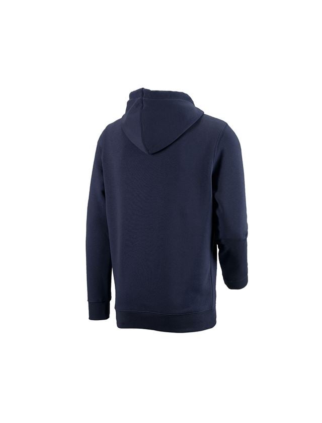 T-Shirts, Pullover & Skjorter: e.s. Hoody-Sweatshirt poly cotton + mørkeblå 1