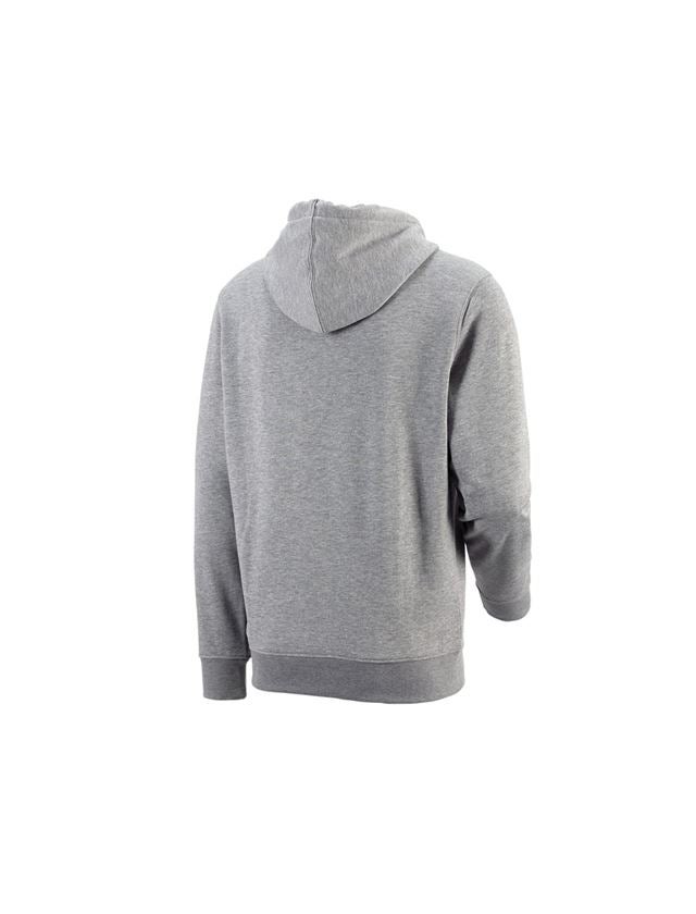 T-Shirts, Pullover & Skjorter: e.s. Hoody-Sweatshirt poly cotton + gråmeleret 2