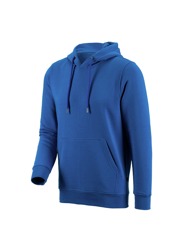 T-Shirts, Pullover & Skjorter: e.s. Hoody-Sweatshirt poly cotton + ensianblå 2