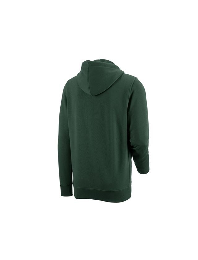Gardening / Forestry / Farming: e.s. Hoody sweatjacket poly cotton + green 2