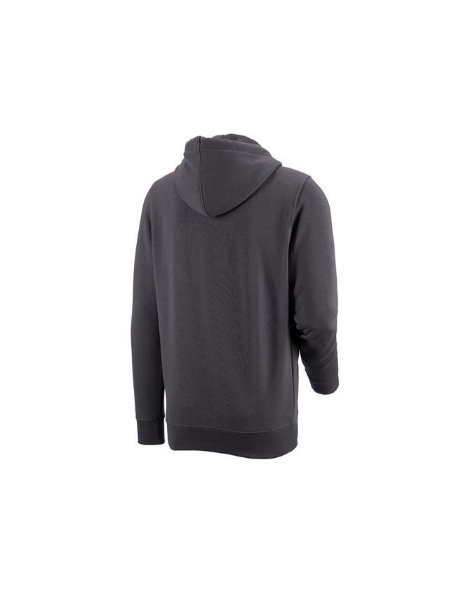 T-Shirts, Pullover & Skjorter: e.s. Hoody-Sweatjakke poly cotton + antracit 1