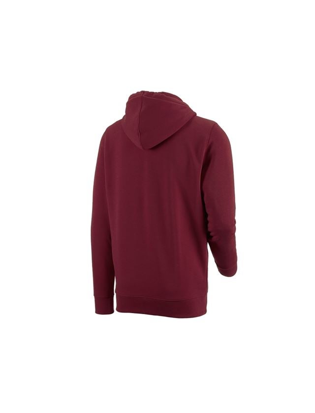 Plumbers / Installers: e.s. Hoody sweatjacket poly cotton + bordeaux 1
