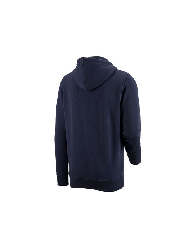 T-Shirts, Pullover & Skjorter: e.s. Hoody-Sweatjakke poly cotton + mørkeblå 1