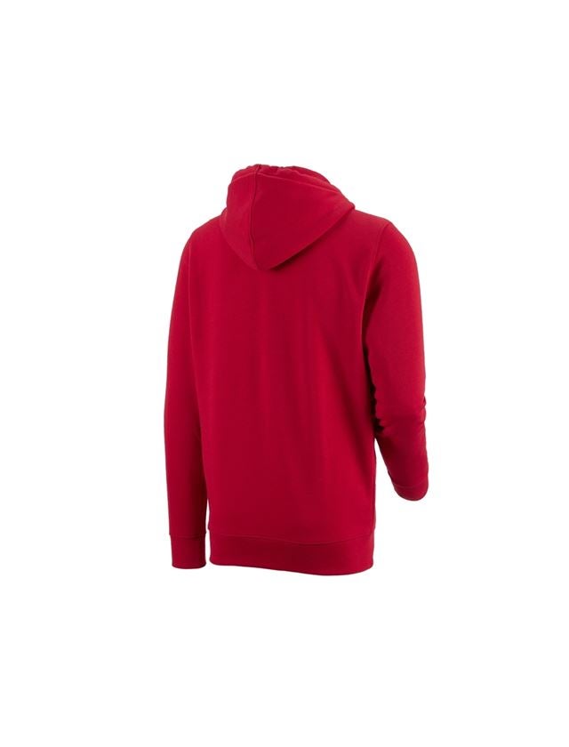 Gardening / Forestry / Farming: e.s. Hoody sweatjacket poly cotton + fiery red 1