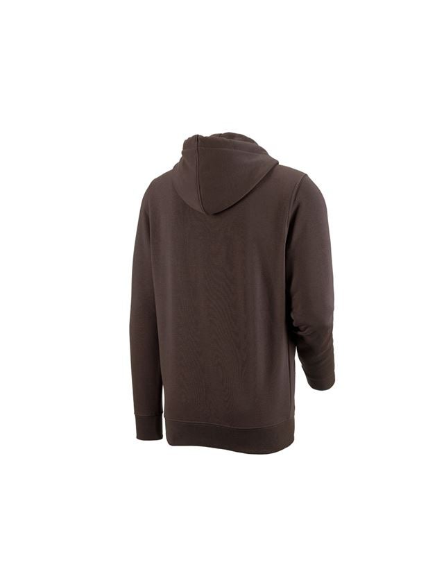 T-Shirts, Pullover & Skjorter: e.s. Hoody-Sweatjakke poly cotton + kastanje 3