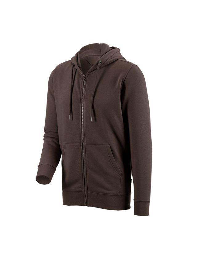 Plumbers / Installers: e.s. Hoody sweatjacket poly cotton + chestnut 2