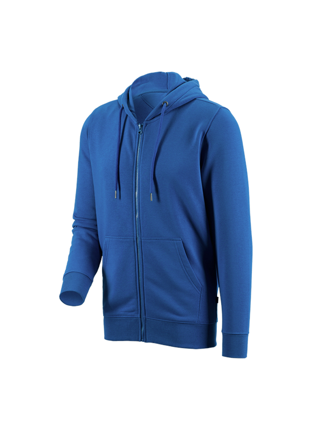Gardening / Forestry / Farming: e.s. Hoody sweatjacket poly cotton + gentianblue 1