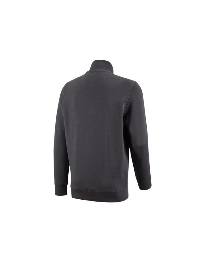 T-Shirts, Pullover & Skjorter: e.s. ZIP-Sweatshirt poly cotton + antracit 2