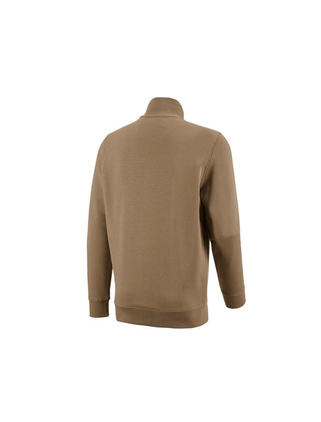 Plumbers / Installers: e.s. ZIP-sweatshirt poly cotton + khaki 1