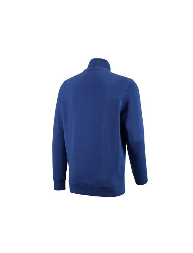 Tømrer / Snedker: e.s. ZIP-Sweatshirt poly cotton + kornblå 1