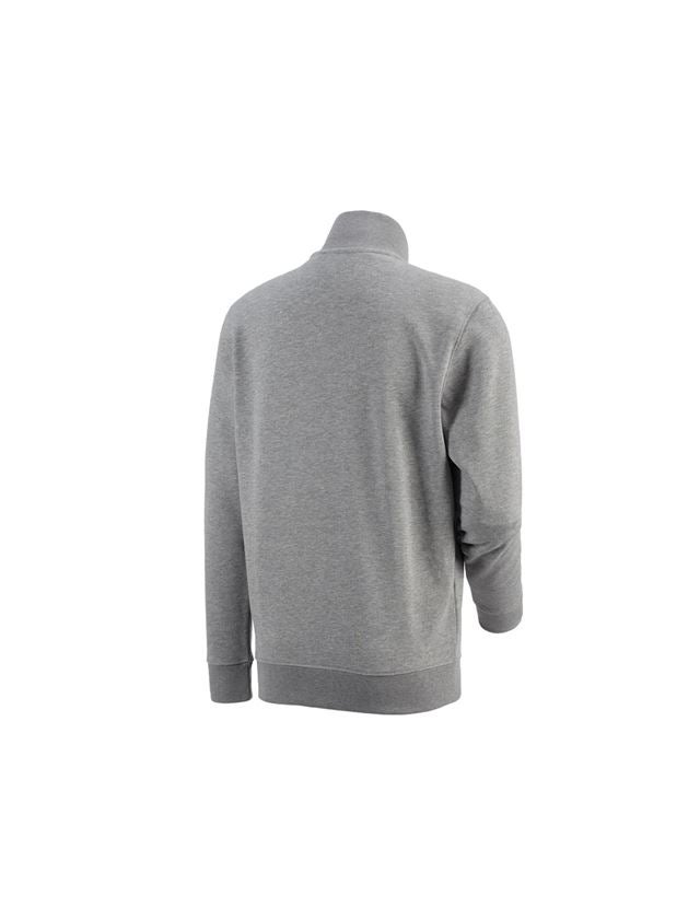 Gardening / Forestry / Farming: e.s. ZIP-sweatshirt poly cotton + grey melange 2