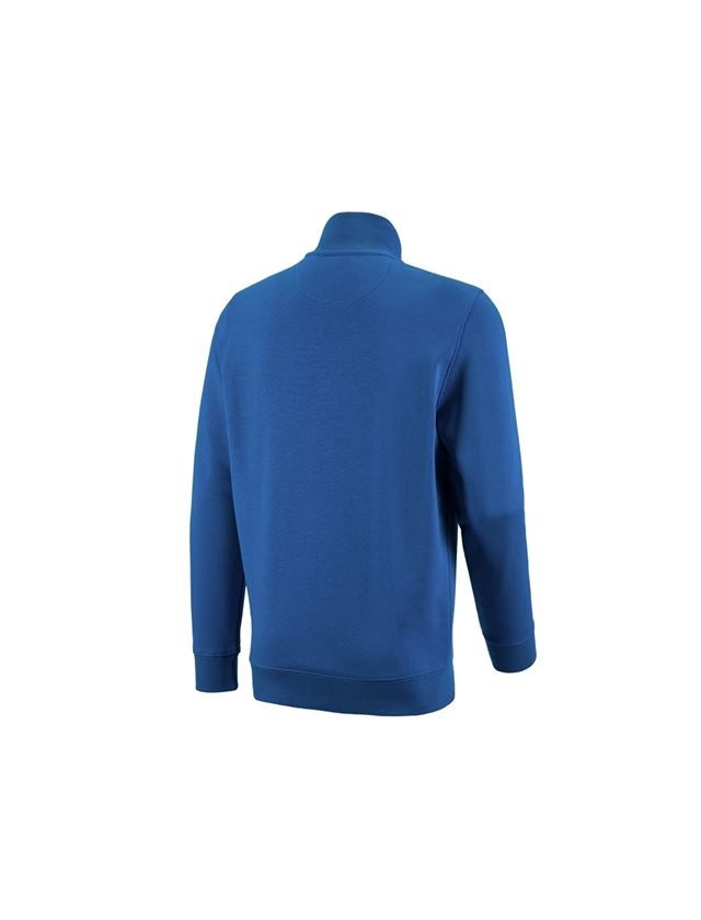 T-Shirts, Pullover & Skjorter: e.s. ZIP-Sweatshirt poly cotton + ensianblå 1