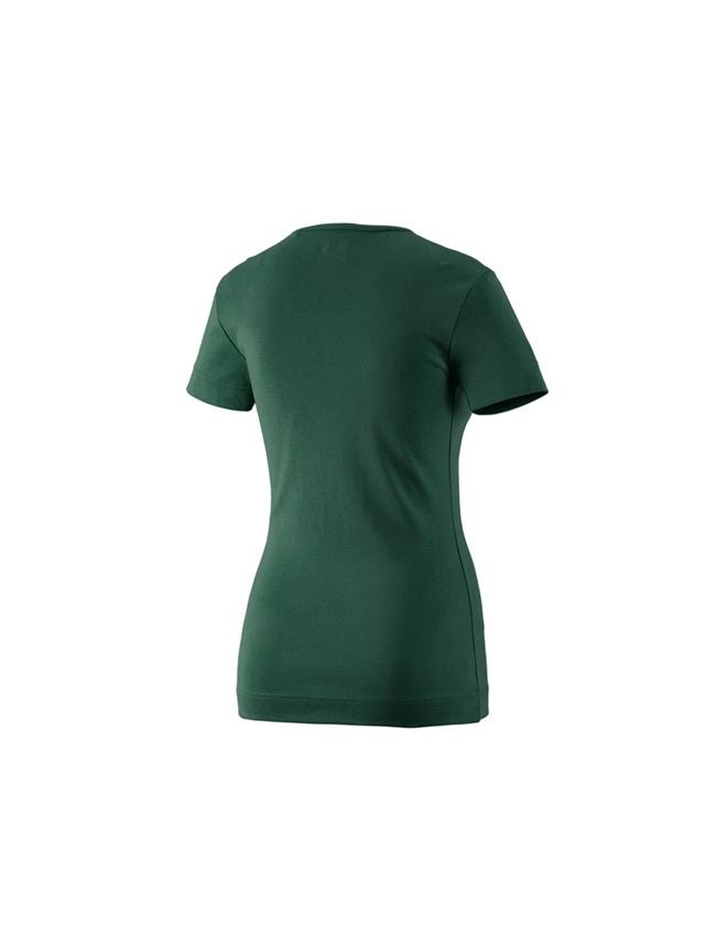 T-Shirts, Pullover & Skjorter: e.s. T-Shirt cotton V-Neck, damer + grøn 3