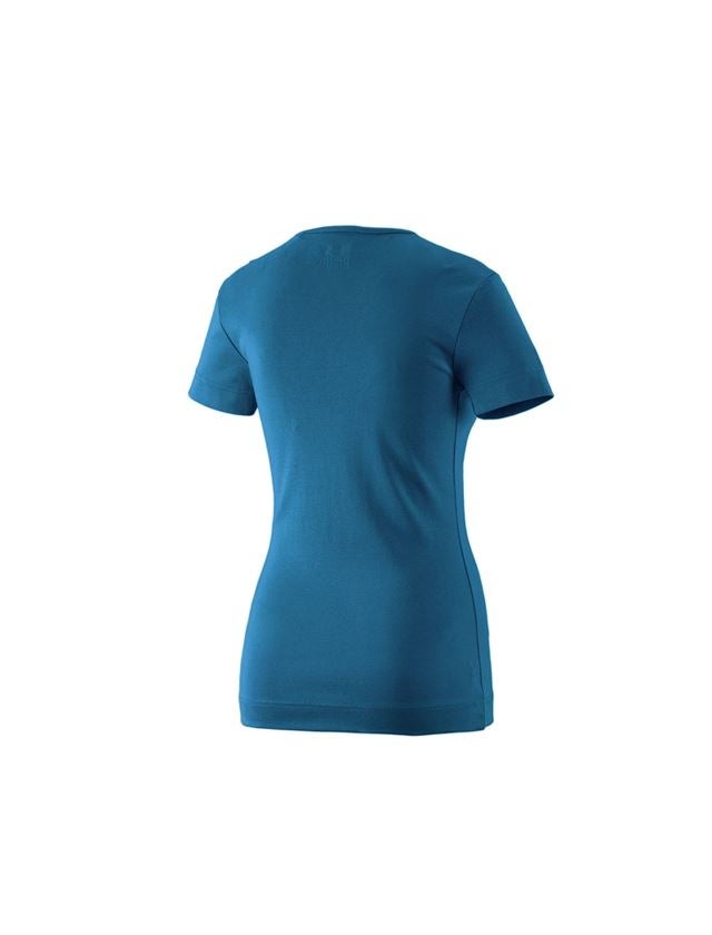 T-Shirts, Pullover & Skjorter: e.s. T-Shirt cotton V-Neck, damer + atol 1