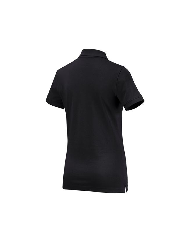 T-Shirts, Pullover & Skjorter: e.s. Polo-Shirt cotton, damer + sort 1
