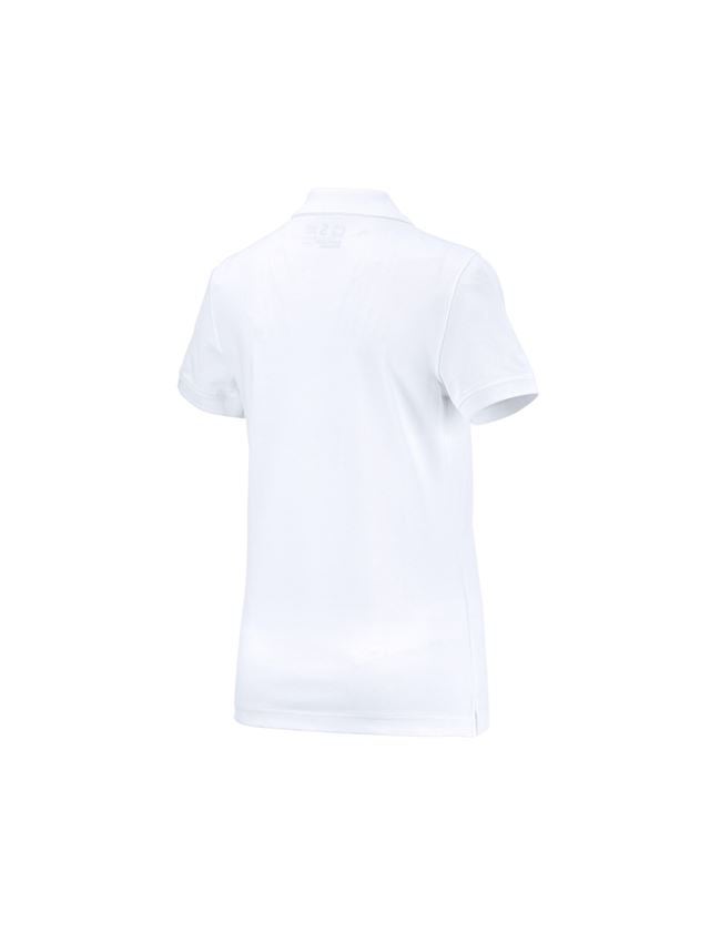 T-Shirts, Pullover & Skjorter: e.s. Polo-Shirt cotton, damer + hvid 1