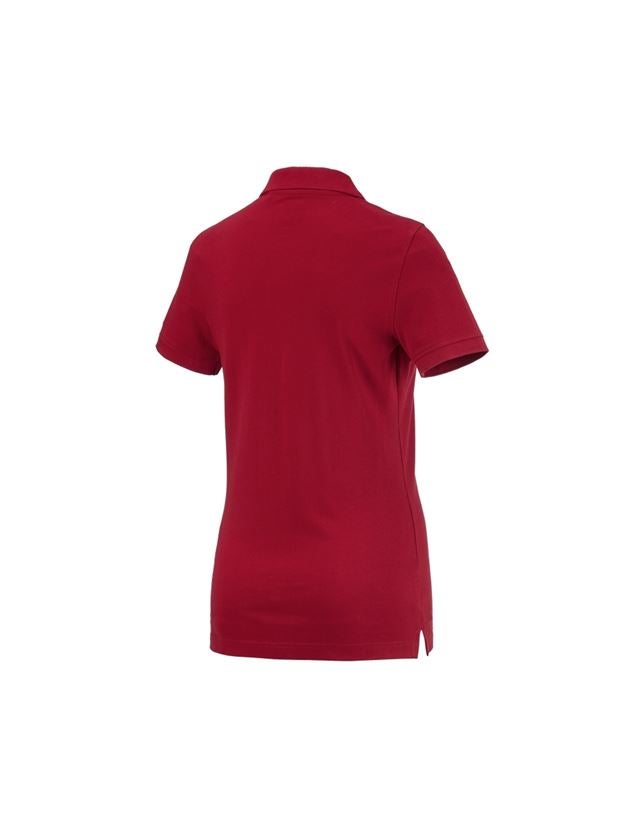 Emner: e.s. Polo-Shirt cotton, damer + rød 1