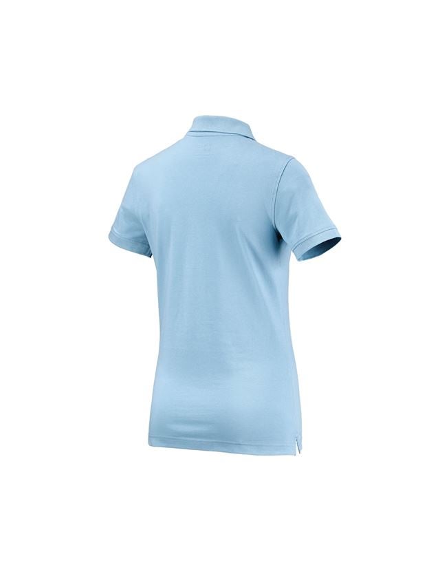 T-Shirts, Pullover & Skjorter: e.s. Polo-Shirt cotton, damer + lyseblå 1