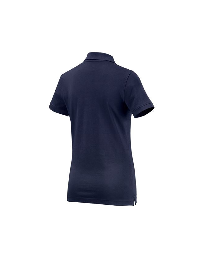 T-Shirts, Pullover & Skjorter: e.s. Polo-Shirt cotton, damer + mørkeblå 1