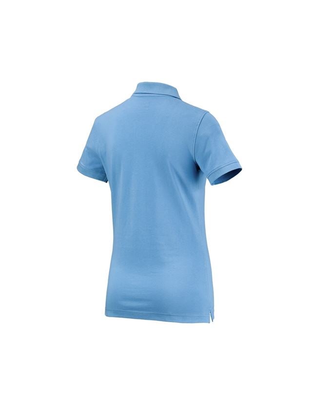 T-Shirts, Pullover & Skjorter: e.s. Polo-Shirt cotton, damer + azurblå 1