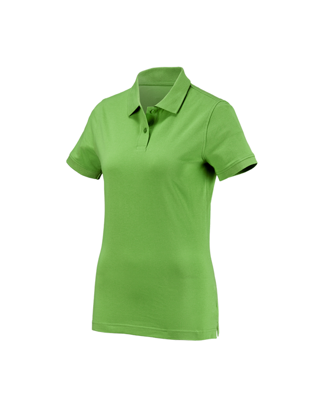 T-Shirts, Pullover & Skjorter: e.s. Polo-Shirt cotton, damer + havgrøn