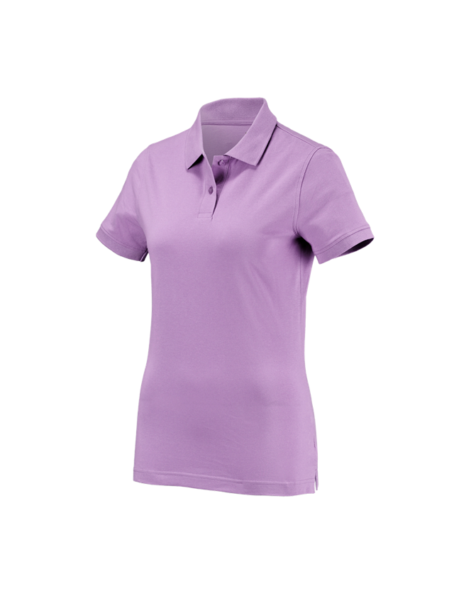 T-Shirts, Pullover & Skjorter: e.s. Polo-Shirt cotton, damer + lavendel