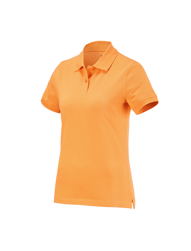 T-Shirts, Pullover & Skjorter: e.s. Polo-Shirt cotton, damer + lys orange