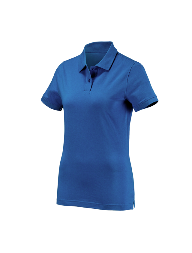 Gardening / Forestry / Farming: e.s. Polo shirt cotton, ladies' + gentianblue