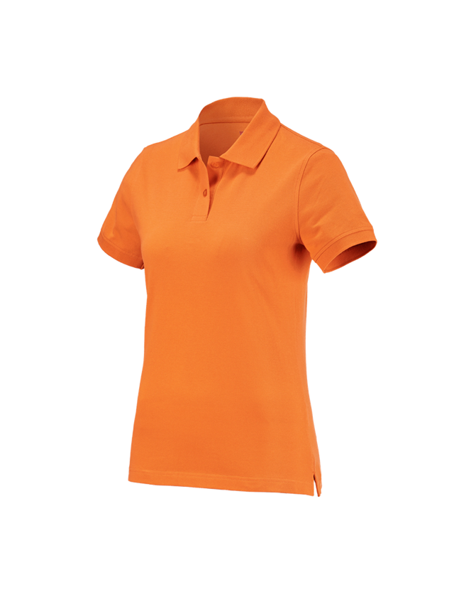 Emner: e.s. Polo-Shirt cotton, damer + orange