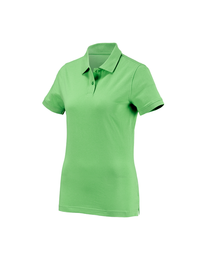 Emner: e.s. Polo-Shirt cotton, damer + æblegrøn