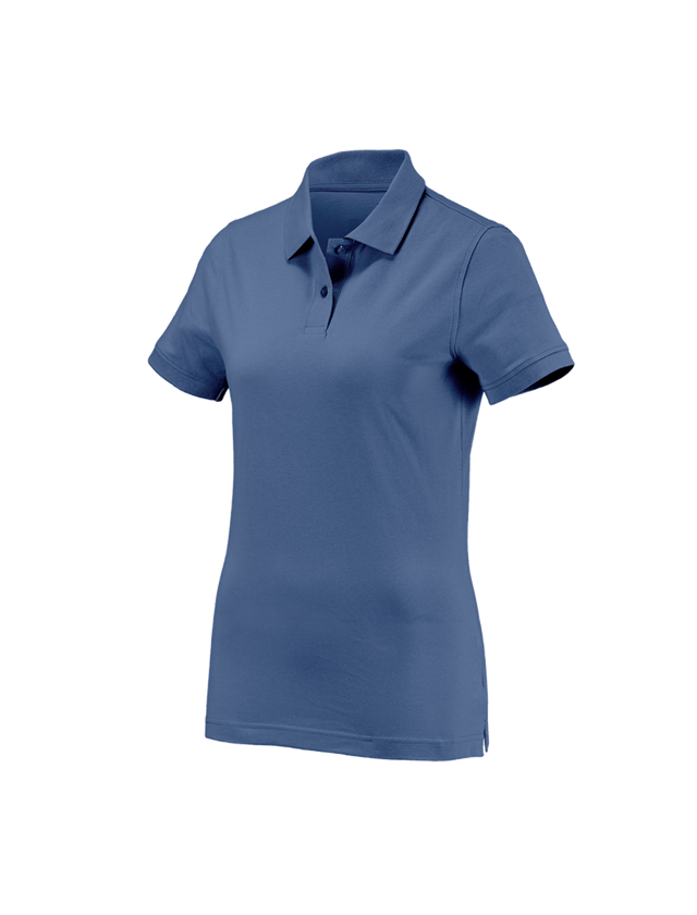 T-Shirts, Pullover & Skjorter: e.s. Polo-Shirt cotton, damer + kobolt