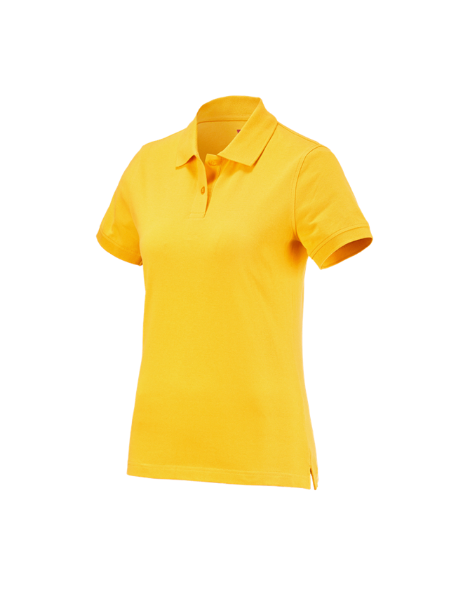 T-Shirts, Pullover & Skjorter: e.s. Polo-Shirt cotton, damer + gul