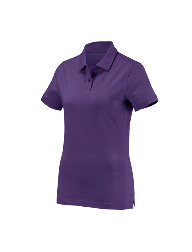 Emner: e.s. Polo-Shirt cotton, damer + lilla