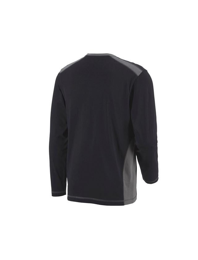 T-Shirts, Pullover & Skjorter: Longsleeve cotton e.s.active + sort/antracit 3