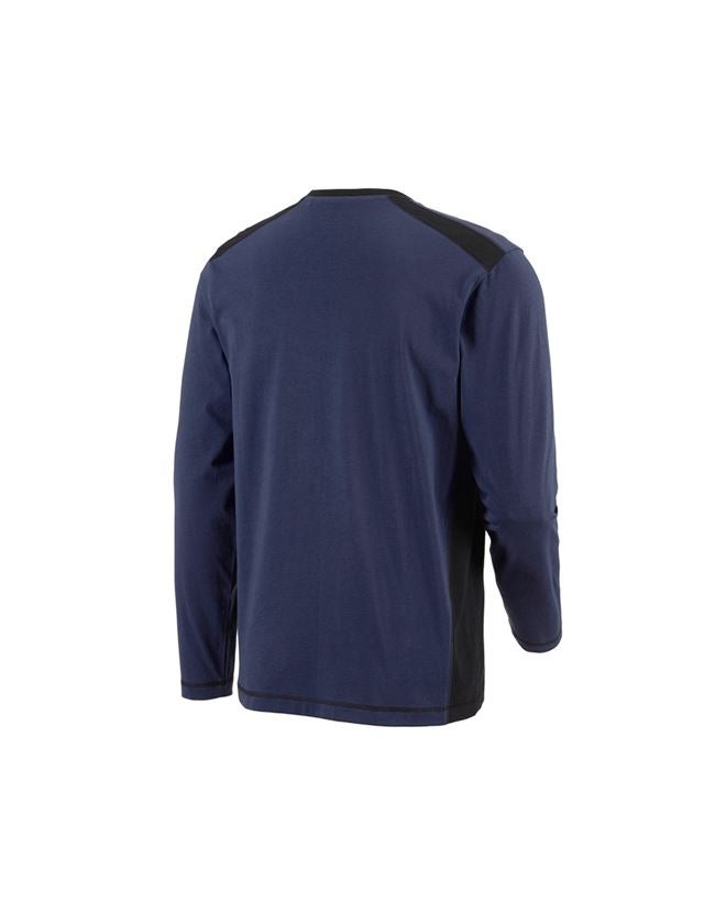 T-Shirts, Pullover & Skjorter: Longsleeve cotton e.s.active + mørkeblå/sort 3