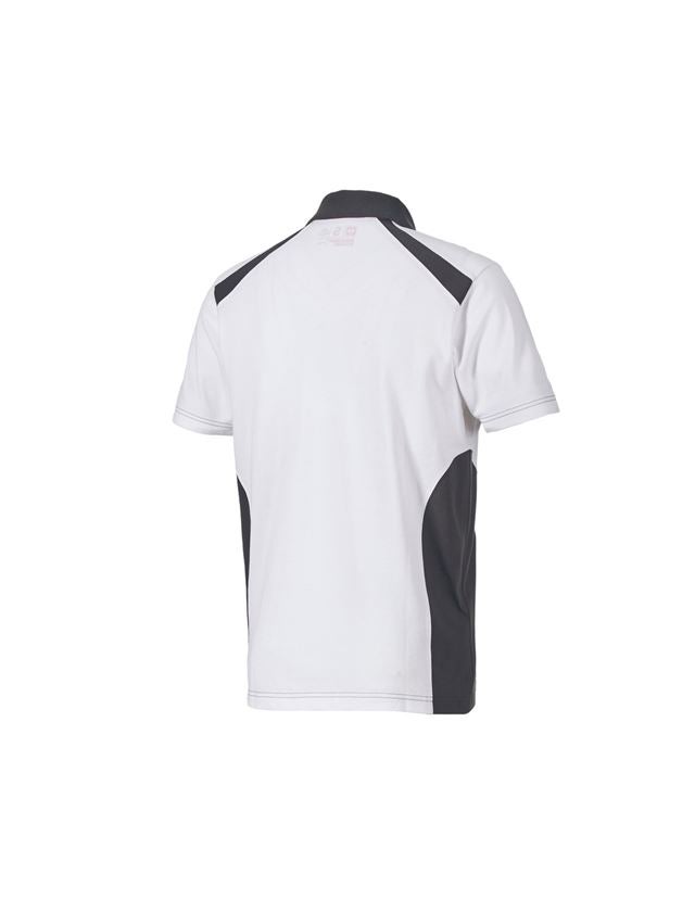 T-Shirts, Pullover & Skjorter: Polo-Shirt cotton e.s.active + hvid/antracit 3