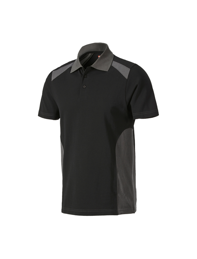 Topics: Polo shirt cotton e.s.active + black/anthracite 2