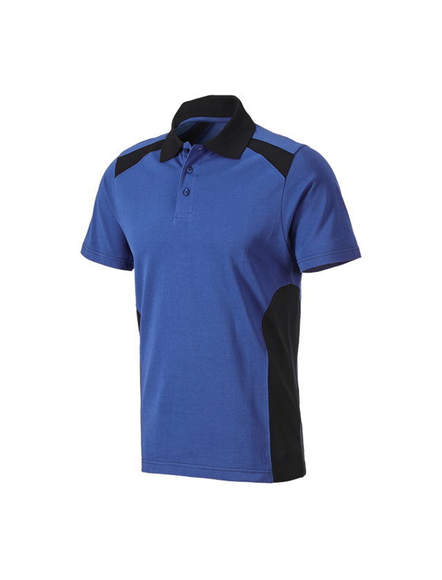 T-Shirts, Pullover & Skjorter: Polo-Shirt cotton e.s.active + kornblå/sort 2