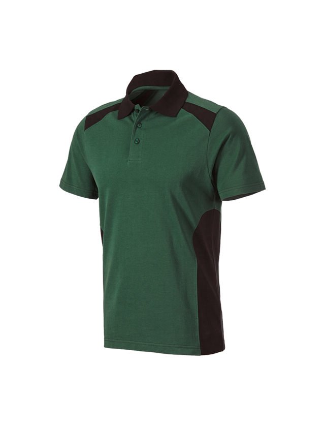 T-Shirts, Pullover & Skjorter: Polo-Shirt cotton e.s.active + grøn/sort 2