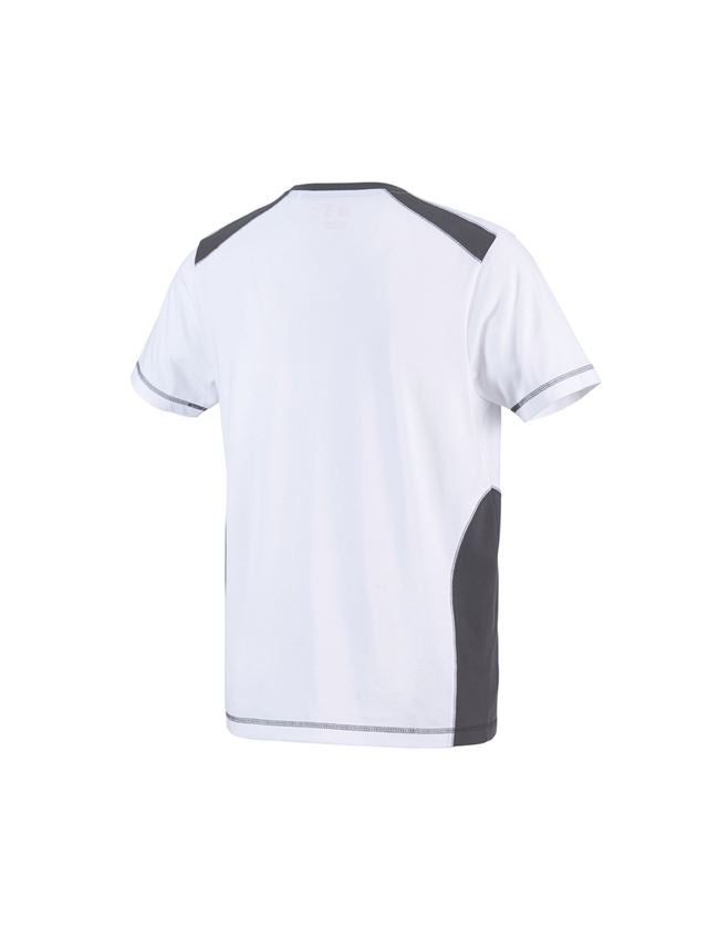 T-Shirts, Pullover & Skjorter: T-Shirt cotton e.s.active + hvid/antracit 3