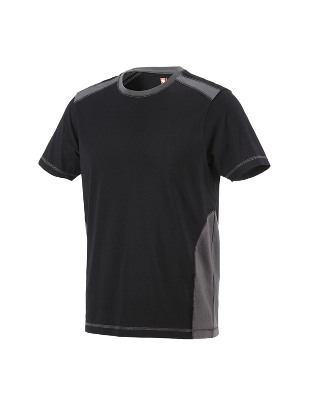 T-Shirts, Pullover & Skjorter: T-Shirt cotton e.s.active + sort/antracit 2