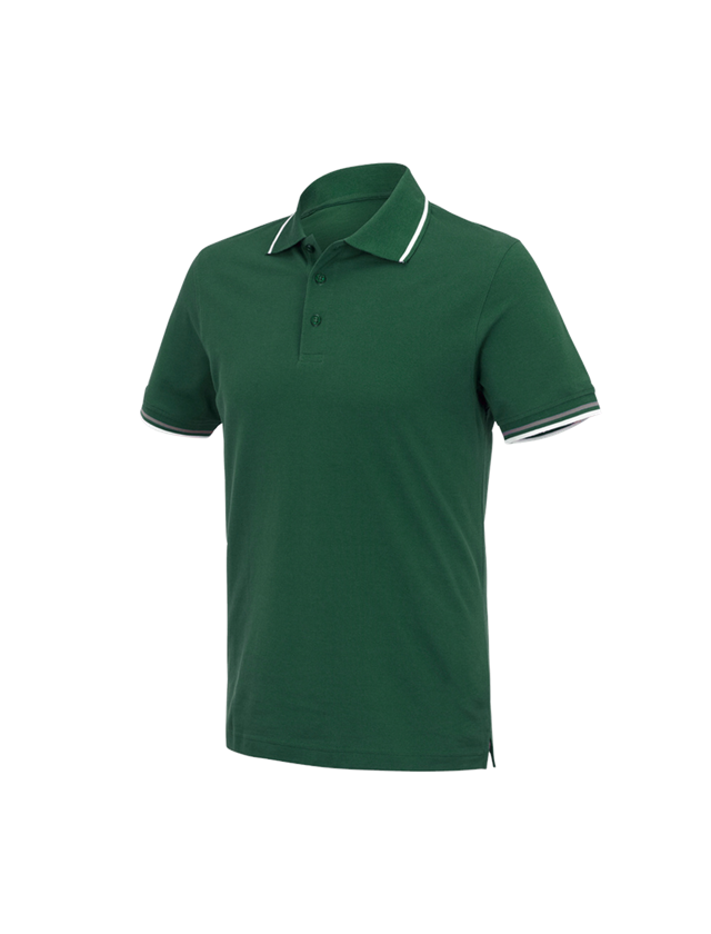 Gartneri / Landbrug / Skovbrug: e.s. Polo-Shirt cotton Deluxe Colour + grøn/aluminium