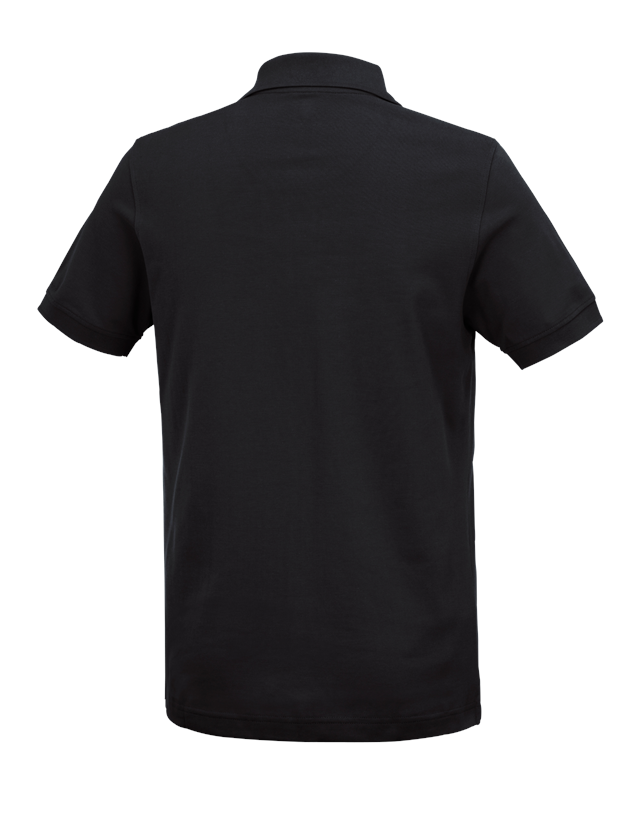 T-Shirts, Pullover & Skjorter: e.s. Polo-Shirt cotton Deluxe + sort 3